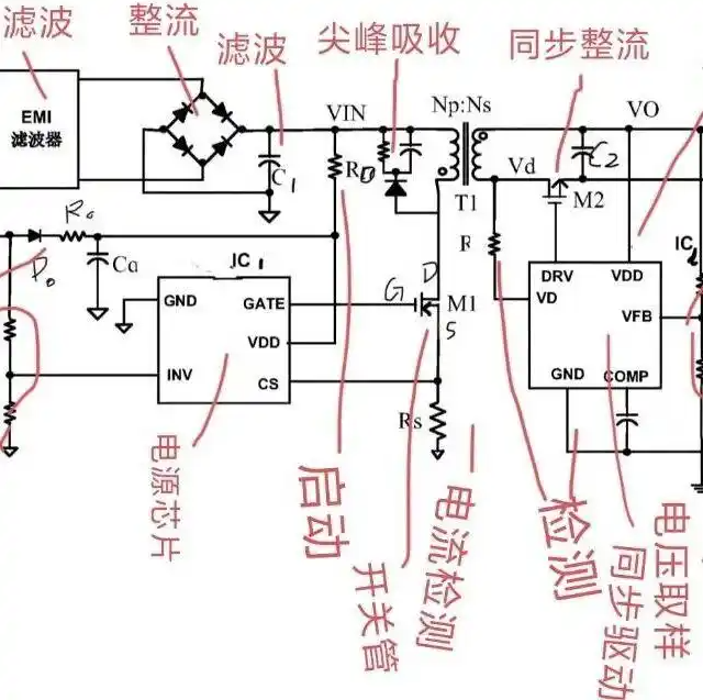 半橋電源,上管